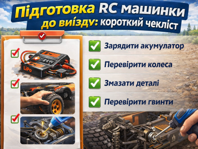 Підготовка RC машинки до виїзду: короткий чекліст
