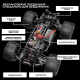 Машинка на радіокеруванні монстр-трак KFPLAN KF18 1:14 4WD до 45 км/год
