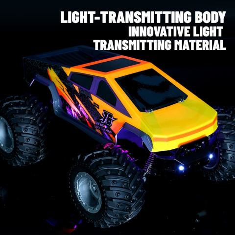 Машинка на радіокеруванні позашляховик JJRC Q208 Cybertruck до 12 хв, LED-підсвітка