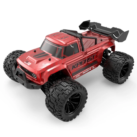 Машинка на радіокеруванні монстр-трак KFPLAN KF18 1:14 4WD до 45 км/год, безколекторний двигун, червона
