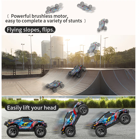 Машинка на радіокеруванні монстр-трак KFPLAN KF10 1:10 4WD до 50 км/год, LED-підсвітка, 2 АКБ