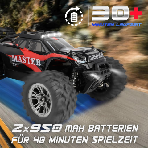 Машинка на радіокеруванні монстр-трак KFPLAN KF15 1:16 4WD, 2 АКБ, до 40 хв