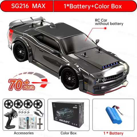 Машинка на радіокеруванні ZLL SG216 MAX 1:16 4WD для дрифту до 70 км/год, LED-підсвітка