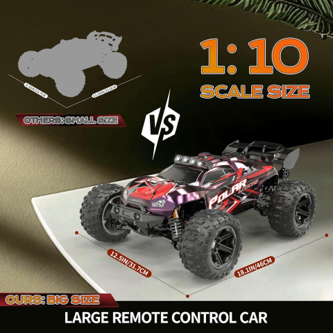 Радіокерована машинка HS10421 HS10422 1:10 4WD 45 км/год до 20 хв, RC баггі для бездоріжжя