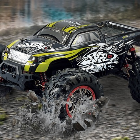 Машинка на радіокеруванні монстр-трак HOSHI N516 1:10 4WD до 50 км/год, зелена