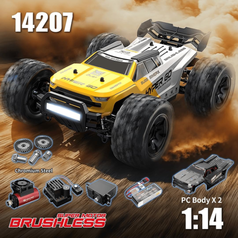 Машинка на радіокеруванні монстр-трак MJX Hyper Go 14207 1:14 4WD до 55 км/год